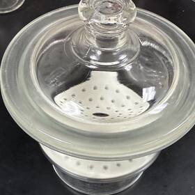 S25195-c Sargent Welch Glass Desiccator With Porcelain Plate