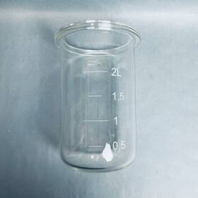 Sb-18-14-0055 Sartorius Univessel Glass Reaction Vessel 2 L Single Jacket