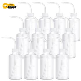 Kf-sawysine-419 Sawysine 313102179117 12 Pcs Lab Squeeze Bottle 250ml Plastic Safety Wash Bottles Squirt Bott