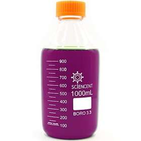 Gl45 Sciencent With Device 653552923701 1000ml Leak Proof Media Bottle Super Thick Graduated Screw Cap Dura