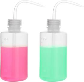 Scientific 313028047057 Chemical Wash Bottle 2-pack Plastic Safety Lab Squeeze Ldpe Wit