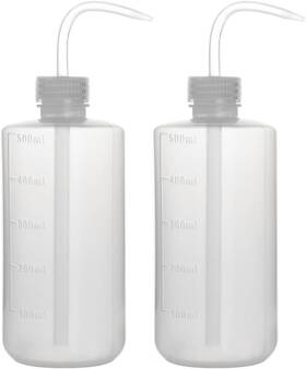 Scientific 445039924911 New Chemical Wash Bottle 2-pack Plastic Safety Lab Squeeze Ldpe Wi