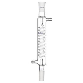 Scientific 744110855463 Borosilicate Glass Graham Condenser With 24/40 Joint 200mm Jacket Length Lab Gla