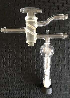 Z103616 Sigma Aldrich Glass Firestone Gas Rapid Purge Vacuum Valve Mineral Oil Trap #7 B