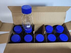 2070 Simax 2070/250ml Simex Regent Clear Graduated Lab Bottles 250ml - Pack Of 10