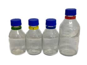 Gl-45 Simax 2070/pc/500 4 500ml And 1000ml Plastic-coated Glass Media Storage Bottles Caps