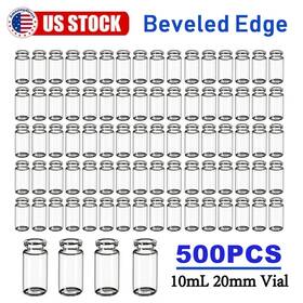 Lbsv004 Simpure 500x 10ml Glass Vials Clear Headspace 20mm Flat Bottom Lab Vial 22.5 46mm