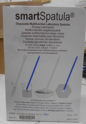 17211 Smart Spatula Smartspatula Disposable Multifunction Lab 210mm Blue