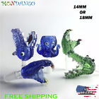 Snk-cro-oct Mondango Green Blue Octopus Snake Crocodile Glass Slide Thick Bowl