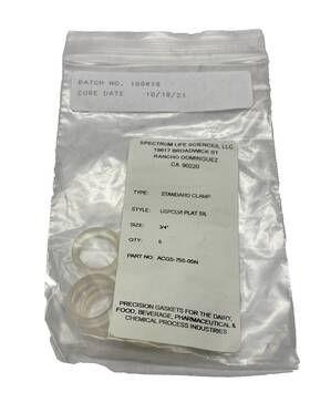 Acgs-75s-05n Spectrum Life Sciences 5 3/4ftfttri Clamp Silicone Sanitary Gaskets