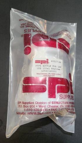 2027-ab Spi Ptfe Teflon Bottle For Laboratory Use 100 Ml With Screw Cap - Brand New