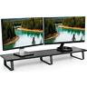 Standv000dl Vivo Black Wood Wide Extra Long Desktop Stand 818538021653
