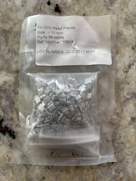 Oc200117-9983 Stanford Advanced Materials 99.999% Pure Tin And Indium Pieces 100 G Of Each
