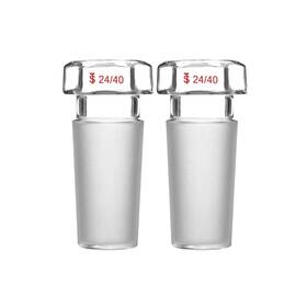 20220125002 Starfa Lab 2pcs Glass Hexagonal Head Stopper For 24/40 Joint Outer Close 20220125002 Starfa Lab 2pcs Glass Hexagonal Head Stopper For 24/40 Joint Outer Close