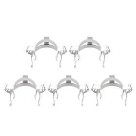 Stonylab 843798167353 5pcs Metal Keck Clips For 24mm Joints Lab Joint Clamps 24/40 Glassware