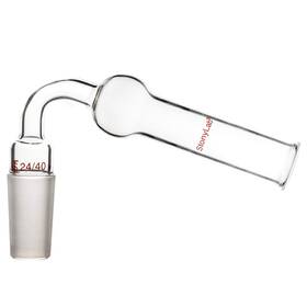 Stonylab Scientific Dryingtube-75degree-24/40 Borosilicate Glass 75 Degree Bent Drying Tube With 24/40 Internal Join