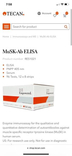 Re51021 Tecan Musk Ab Elisa New Never Open Expiry Date 10/31/2025