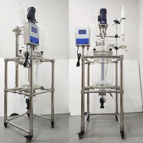 220590 Techtongda 10l Double-layer Glass Reactor 110v Laboratory Equipment Lab Glassware