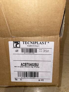 Acbt0402 Tecniplast 400ml Water Bottle Silicone Ring Qty. 12 Acbt0402 Tecniplast 400ml Water Bottle Silicone Ring Qty. 12