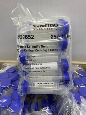 339652 Thermo Fisher Scientific Nunc 50ml Conical Centrifuge Tube - 1 Case Of 500 Tubes 339652 Thermo Fisher Scientific Nunc 50ml Conical Centrifuge Tube - 1 Case Of 500 Tubes