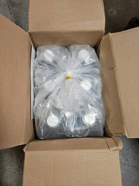 3405-16 Thermo Nalgene 6/cs 5l Polycarbonate Graduated Biotainer Carboy Handle