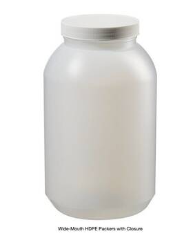 112-4000bpc Thermo Scientific 24/cs 4000ml 4l Wide-mouth Hdpe Packer Bottles With Closures