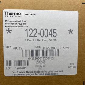122-0045 Thermo Scientific Nalgene Disposable Filter Unit 115 Ml Pack Of 11