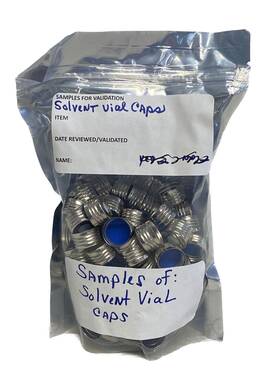 13-622-136 Thermo Scientific 100 Headspace Magnetic 18mm Metal Screw Caps With Ptfe Silicone 8mm Septa