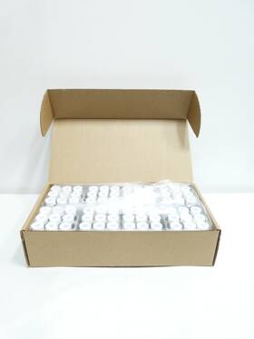 141-40a Thermo Scientific Case Of 72 Amber Glass 40ml Septa Cap Vials