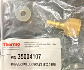 29003037 Thermo Scientific 35004107 Rubber Holder Brass 18/0 75mm/ P/n Flat Silicone Seal