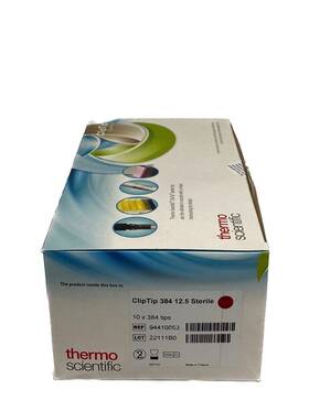 384-format Thermo Scientific 94410053 3840/pk Cliptip 12.5ul Extended Pipet Tips Sterile