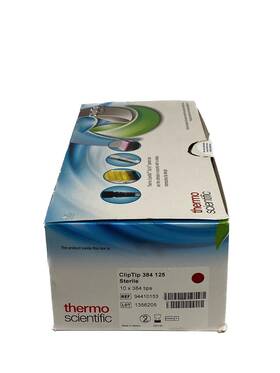 384-format Thermo Scientific 94410153 3840/pk Cliptip 125ul Pipette Tips Racked Sterile