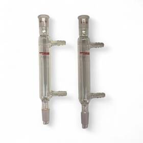 601114 Titan 120mm 14/20 Joint Liebig Condenser Lab Glassware Lot Of 2x 601114 Titan 120mm 14/20 Joint Liebig Condenser Lab Glassware Lot Of 2x