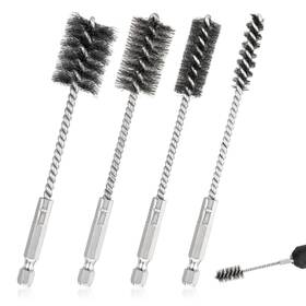 Bflnw5rh Trinkrittey 632929 1 4 Pcs Stainless Steel Wire Brushes For Drill Bore Silver