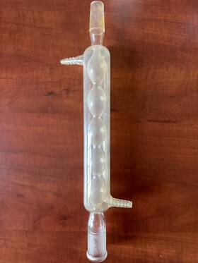 4370002440 Tudor Scientific Allihn Condenser. It Is Used But Not Chipped Or Cracked