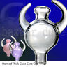 Unbranded Horned Carb Cap For Quartz Banger Thick Glass Double
