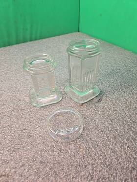 25460-000 Unbranded Wheaton Unbranded/wheaton Lot Of 2 Coplin 5 Slide Vertical Glass Staining Jar With 1 Cover