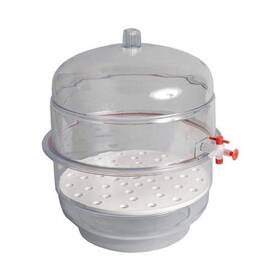 United Scientific 840287203295 Polycarbonate Vacuum Desiccator With Clear Bottom 6 Inch 150mm