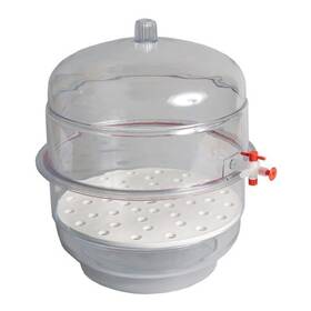 United Scientific 840287203325 Polycarbonate Vacuum Desiccator With Clear Bo