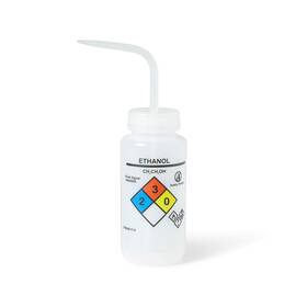 United Scientific 840287248999 Unisafe Laboratory Wide Mouth Ldpe Vented Wash Bottle Ethanol 500ml 16o