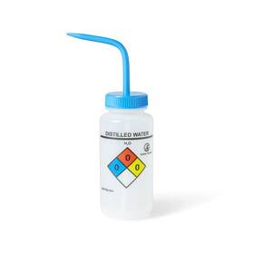 United Scientific 840287249019 Unisafe Laboratory Wide Mouth Ldpe Vented Wash Bottle Distilled Water 50