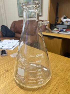 Fg5340-2000 United Scientific Supplies Inc. Vacuum Filter Flask 2000ml Borosilicate Glass