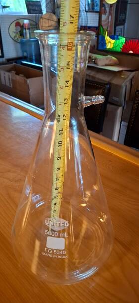 Fg5340-5000 United Scientific Supplies Inc. Vacuum Filter Flask 5000ml Perfect Condition