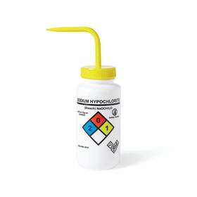 Un370059 United Scientific Unisafe Laboratory Wide Mouth Ldpe Vented Wash Bottle Sodium Hypochlorite