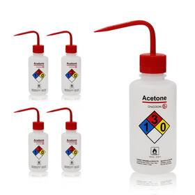 5511.0171.4 Utile 4pcs Of Vol. 17oz 500ml Acetone Wash Bottles Narrow Mouth Self-venting Sa