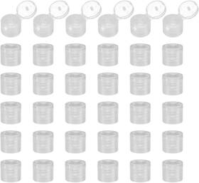 24070500 Uxcell 36pcs 18/410 Flips Top Caps For Bottles Replacement Clear