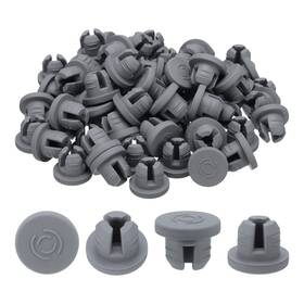 Uxcell 641832113829 200pcs 13mm/0.5 Inch Vials Rubber Stoppers Three Legs Butyl Stopper Grey