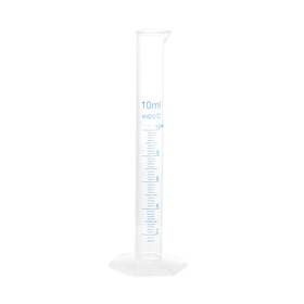 Uxcell 752374491020 10ml Plastic Graduated Cylinder Measuring Tube Cup Clear 2-sided Metric
