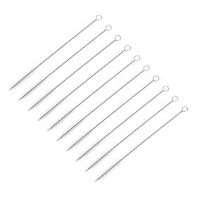 A24022100ux0067 Uxcell 10pcs Straw Cleaner Brush 8 Inch Nylon Tube Pipe Cleaners Clear