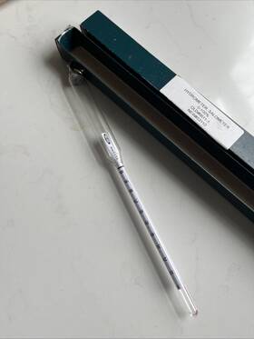 6611-1 Vee Gee 374479 Precision Hydrometer 0/100 Salometer 0-100% Old#6611-1 New#53110
